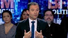 Benoît Hamon le 30 octobre 2016 sur le plateau de BFM Politique