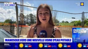Manosque: une usine d'eau potable en construction