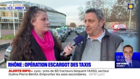 Rhône: opération escargot des taxis