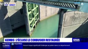 Haut-Rhin: l'écluse de Kembs-Niffer, conçue par Le Corbusier, va être restaurée