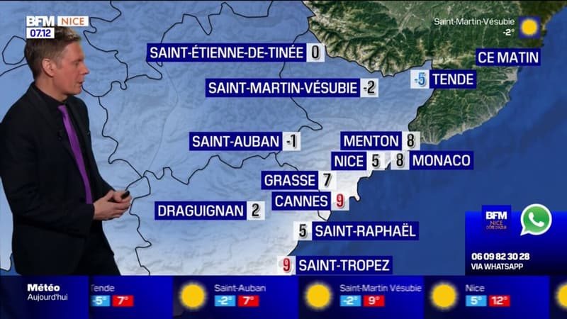 Prévisions météo pour Nice le 13 janvier 2024