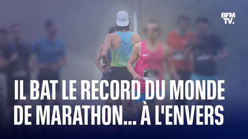Ce Français a battu le record du monde du marathon... à l'envers
