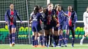 Les joueuses du PSG, le 5 février 2021