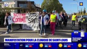 Haut-Rhin: manifestation pour la clinique de Saint-Louis