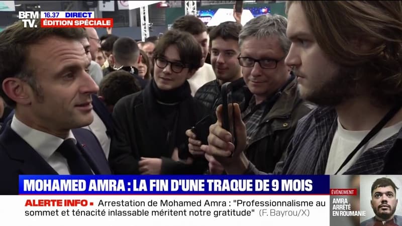 Arrestation de Mohamed Amra: Emmanuel Macron 