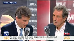 Arnaud Montebourg face à Jean-Jacques Bourdin en direct