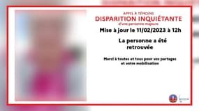 La gendarmerie du Calvados indique ce samedi 11 février que la femme de 50 ans disparue à Tierceville a été retrouvée