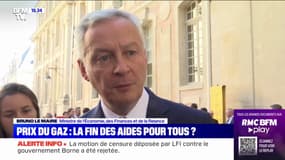 Énergie: Bruno Le Maire étudie "des aides plus importantes pour ceux qui en ont le plus besoin" dès le "1er janvier 2023"