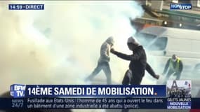 Gilets jaunes: des affrontements éclatent entre manifestants et forces de l'ordre à Paris