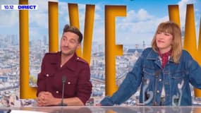 Thomas Jolly et Daphné Bürki sur le plateau de BFMTV