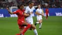 Jayde Riviere face à Ali Riley lors de Canada - Nouvelle-Zélande, le 15 juin 2019