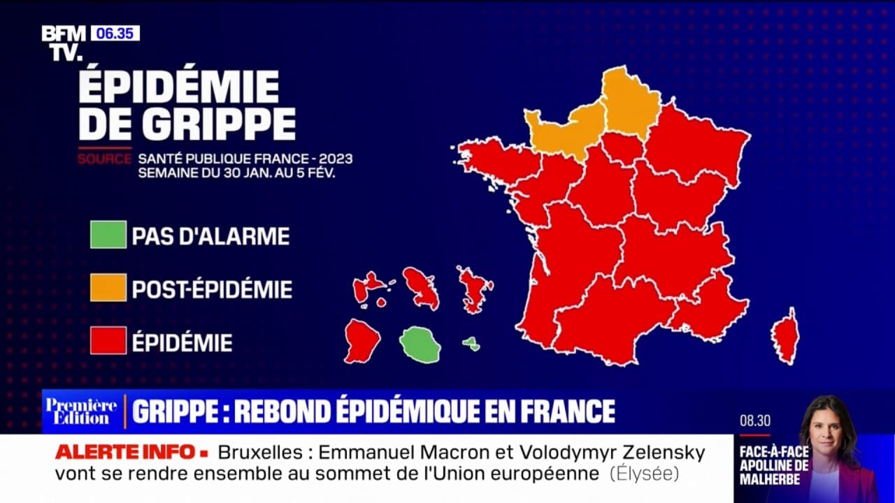 Grippe le rebond de l'épidémie se confirme en France