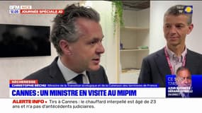 Cannes: le ministre Christophe Béchu en visite au MIPIM