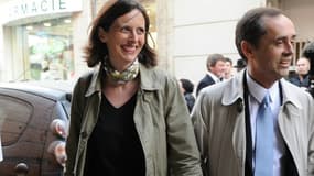 Emmanuelle Ménard et son mari. 