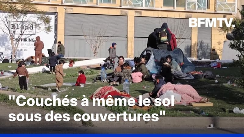 Guerre au Moyen-Orient: des familles déplacées se retrouvent sans abris à Beyrouth (Liban)