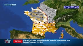 Météo du mercredi 30 juin : moins d'orages mais des fortes pluies au nord-est