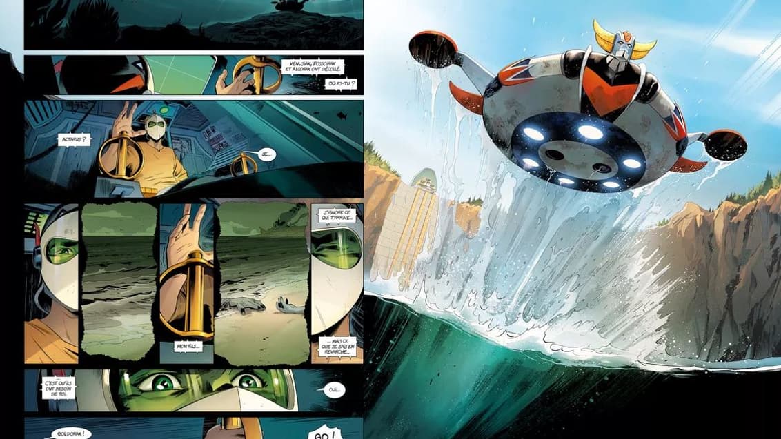 Deux pages de la BD "Goldorak" Deux pages de la BD "Goldorak"