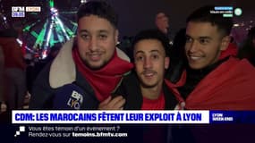 Coupe du monde de foot: les Marocains fêtent leur exploit à Lyon