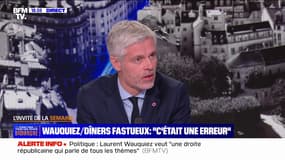 Dîners fastueux à la présidence de la région Rhône-Alpes: "C'était une erreur, je l'ai assumée", affirme Laurent Wauquiez (LR)