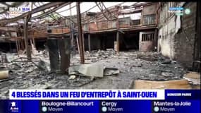 Saint-Ouen: quatre blessés dans un incendie d'entrepôt