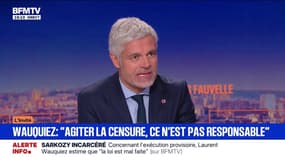 Budget 2026: Laurent Wauquiez, président du groupe (Droite républicaine), déclare que le parti est "contre toute augmentation d'impôts et de taxes" pour les Français