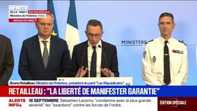 18 septembre: le ministre de l'Intérieur Bruno Retailleau, se félicite que "la quasi-totalité" des manifestations se soient déroulées dans "de bonnes conditions"