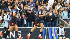 Damian Penaud lors du quart de finale de Bordeaux-Bègles en Champions Cup, 12 avril 2025