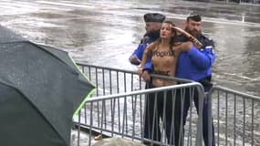 L'une des trois Femen interpellées -ce dimanche