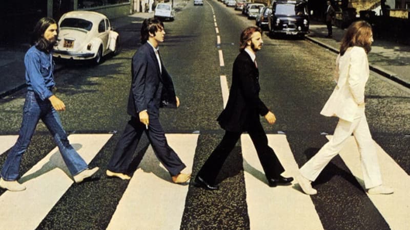 La pochette de l'album "Abbey Road" des Beatles. 
