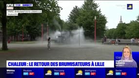 Lille: des brumisateurs installés pour lutter contre la chaleur 