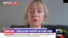 Frédérique Rolet (SNES-FSU): "Nous attendons un soutien plein et entier" de la part du ministre de l'Éducation nationale