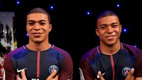 Mbappé et son double de cire