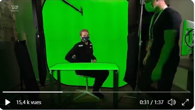 Le studio de télévision à l'hôtel Le studio de télévision à l'hôtel