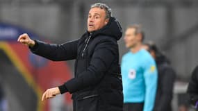 Luis Enrique pendant un match du PSG, le 14 janvier 2024