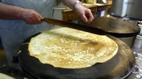 Une crêpe réalisée sur un "bilig". (Illustration)