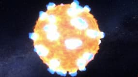 L'explosion d'une supernova animée par la Nasa, le mardi 23 mars 2016