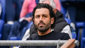 Fabio Grosso sur le banc de l'OL face à Metz, le 5 novembre 2023.