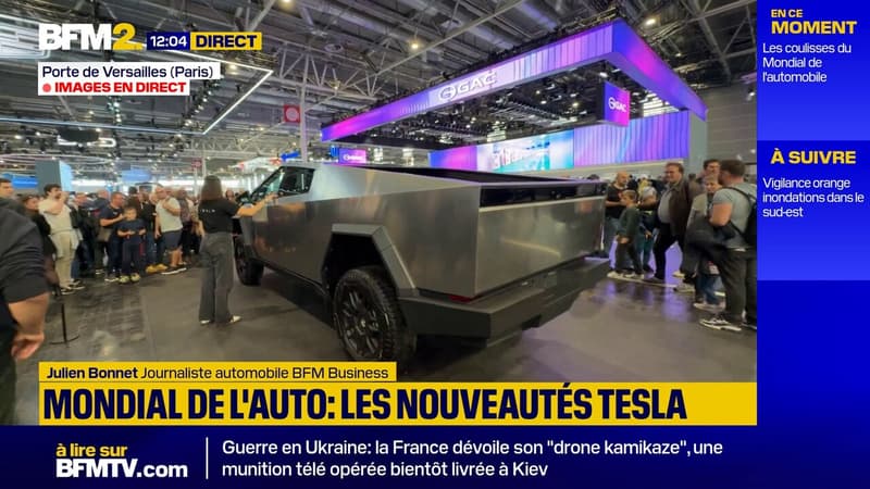 Le Cybertruk de Telsa, star du Mondial de l'auto 2024