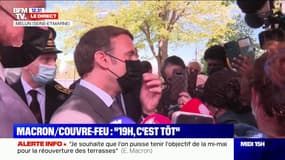 Emmanuel Macron: "On ne peut pas rouvrir les restaurants fin-mai/courant juin dans les départements où ça circule encore beaucoup"