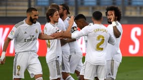 La joie des joueurs du Real Madrid