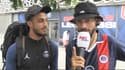 Le youtubeur Boumé Sama (à droite) et son ami Axel, après leur Marseille-Paris à pied