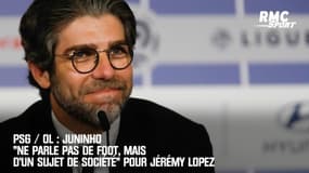 PSG / OL : Juninho "ne parle pas de foot, il parle d'un sujet de société" pour Jérémy Lopez