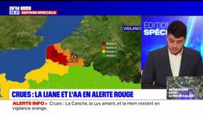 Inondations dans le Pas-de-Calais: la Liane et l'Aa placés en vigilance rouge