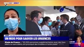 "On trime depuis 20 ans": l'infirmière qui a interpellé Emmanuel Macron à Cherbourg témoigne sur BFMTV
