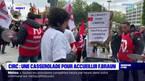 Inauguration du CIRC : une casserolade pour accueillir le ministre de la Santé François Braun