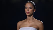 Noémie Lenoir during a parade in Qatar on December 16, 2022.