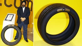 Harjeev Kandhari, patron de la maison mère de Z Tyre, promet que les recettes de la vente du pneu seront reversées à des oeuvres caritatives.