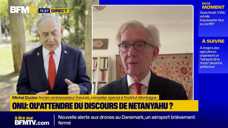 Benjamin Netanyahu à l'ONU : "Pas de doute, il sera encore offensif", estime l'ancien diplomate Michel Duclos