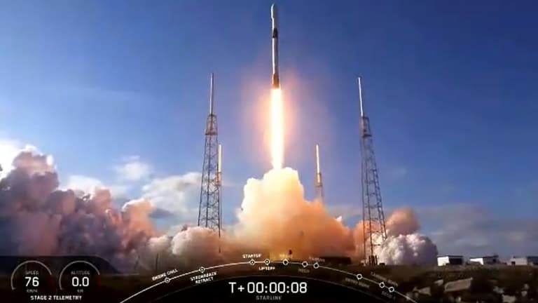 Une fusée SpaceX Falcon 9 lors de son lancement à Cap Canaveral, en Floride, le 29 janvier 2020 (Photo d'illustration)