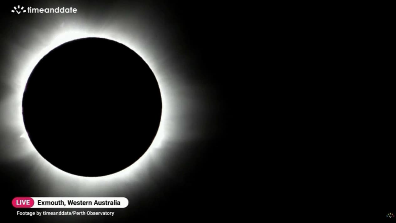 Photo of The amazing images of the total solar eclipse observed from Western Australia